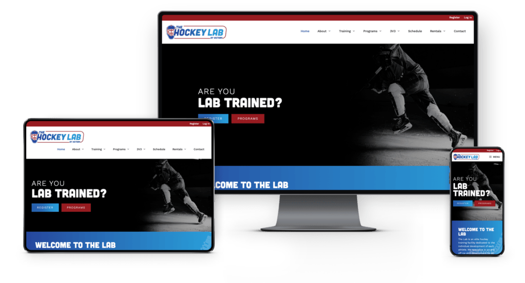 Adam Wright Design | The Hockey Lab Website Design