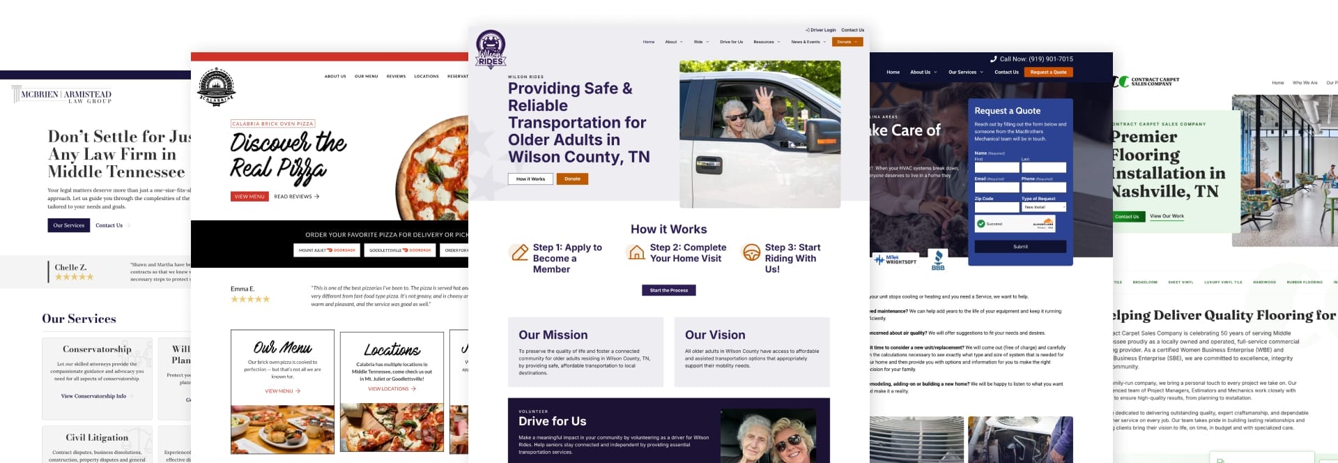 Adam wright design website work samples